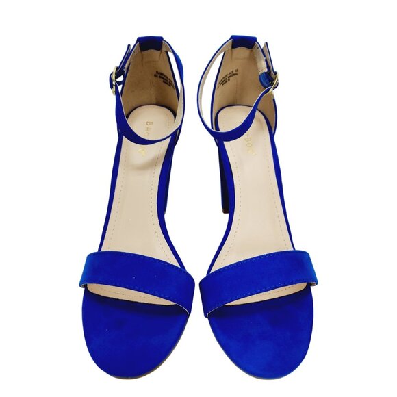 Bamboo Womens Blue High Heel Sandals Size 10 Open Toe Adjustable Strap - Picture 15 of 16